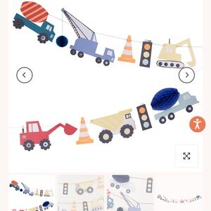 Construction Party Garlands bundle of 2